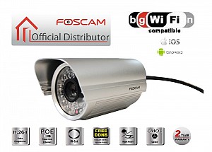 Foscam FI9805E: Αδιάβροχη Έγχρωμη IP Κάμερα HD (720p), Ethernet/PoE, Νυχτερινή Λήψη έως 30 μ., H264 – Outdoor Color IP Camera