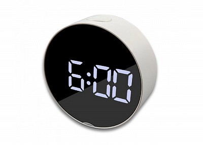 Επιτραπέζιο Ψηφιακό Ρολόι Led Με Ξυπνητήρι DT-6505 Λευκό