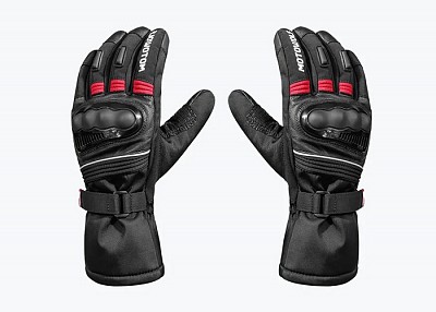 Αδιάβροχα Γάντια Μηχανής Motowolf Χειμερινά Μαύρο Κόκκινο